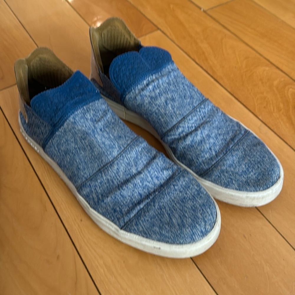 Adidas Mens Elastic Slip-On X Pharrell Williams Blue Sneakers (AQ5782) Size 10